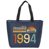 Best Husband Since 1994 Retro 30th Wedding Anniversary Zip Tote Bag