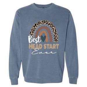 Best Head Start Ever Boho Rainbow Teacher Appreciation Gift Garment-Dyed Sweatshirt