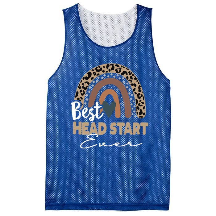 Best Head Start Ever Boho Rainbow Teacher Appreciation Gift Mesh Reversible Basketball Jersey Tank