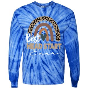 Best Head Start Ever Boho Rainbow Teacher Appreciation Gift Tie-Dye Long Sleeve Shirt