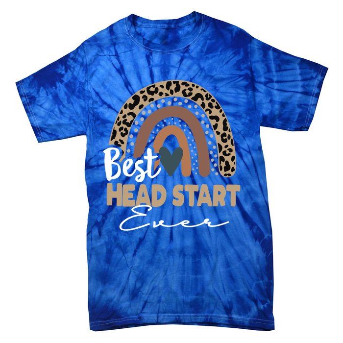 Best Head Start Ever Boho Rainbow Teacher Appreciation Gift Tie-Dye T-Shirt