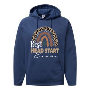 Best Head Start Ever Boho Rainbow Teacher Appreciation Gift Performance Fleece Hoodie