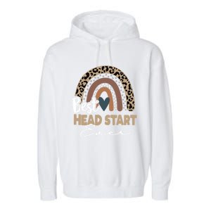 Best Head Start Ever Boho Rainbow Teacher Appreciation Gift Garment-Dyed Fleece Hoodie