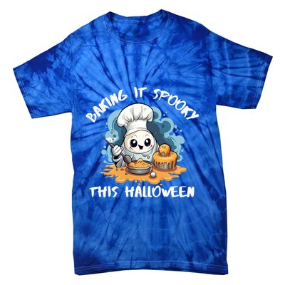 Baking Halloween Season Trick Or Treat Chef Spooky Baker Gift Tie-Dye T-Shirt