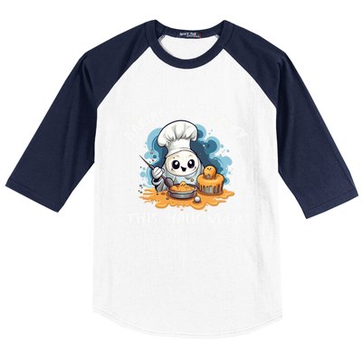 Baking Halloween Season Trick Or Treat Chef Spooky Baker Gift Baseball Sleeve Shirt