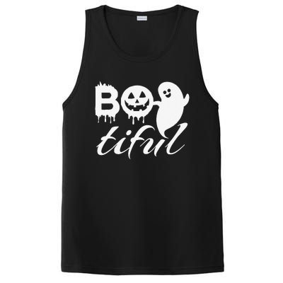 Bootiful Halloween Scary Creepy Spooky Pumpkin PosiCharge Competitor Tank