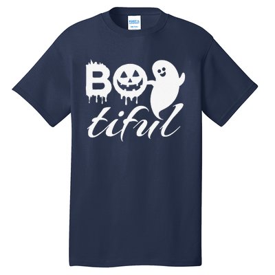 Bootiful Halloween Scary Creepy Spooky Pumpkin Tall T-Shirt