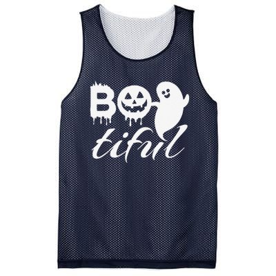 Bootiful Halloween Scary Creepy Spooky Pumpkin Mesh Reversible Basketball Jersey Tank