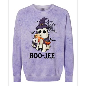 BooJee Halloween Spooky Season Cute Ghost Boujee Boogee Colorblast Crewneck Sweatshirt