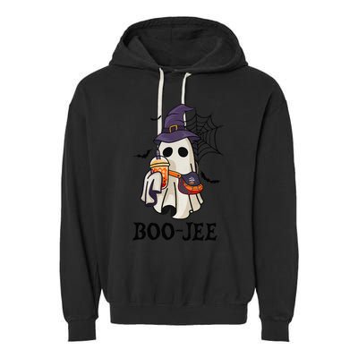 BooJee Halloween Spooky Season Cute Ghost Boujee Boogee Garment-Dyed Fleece Hoodie