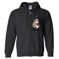 BooJee Halloween Spooky Season Cute Ghost Boujee Boogee Full Zip Hoodie