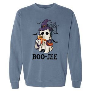 BooJee Halloween Spooky Season Cute Ghost Boujee Boogee Garment-Dyed Sweatshirt