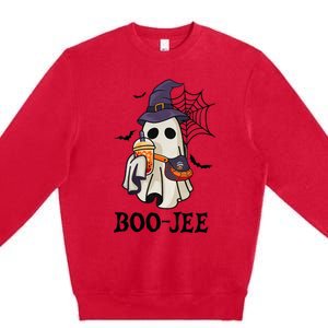 BooJee Halloween Spooky Season Cute Ghost Boujee Boogee Premium Crewneck Sweatshirt