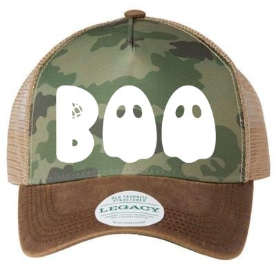 Boo Halloween Spooky Season Ghost Vibes Boo Season Gift Legacy Tie Dye Trucker Hat