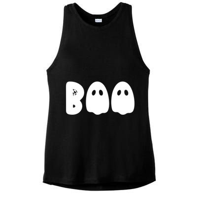 Boo Halloween Spooky Season Ghost Vibes Boo Season Gift Ladies PosiCharge Tri-Blend Wicking Tank