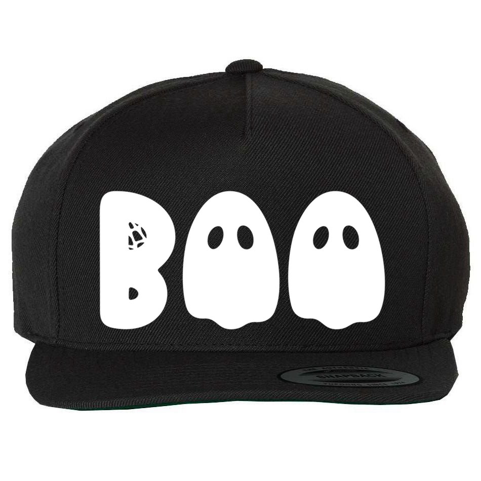 Boo Halloween Spooky Season Ghost Vibes Boo Season Gift Wool Snapback Cap