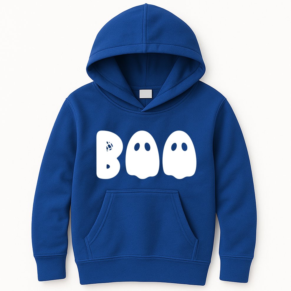 Boo Halloween Spooky Season Ghost Vibes Boo Season Gift Kids Hoodie