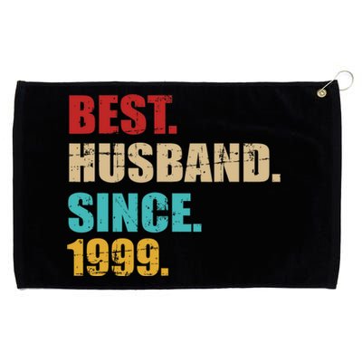 Best Husband Since 1999 For 25th Silver Wedding Anniversary Grommeted Golf Towel