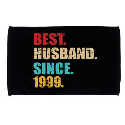 Best Husband Since 1999 For 25th Silver Wedding Anniversary Microfiber Hand Towel