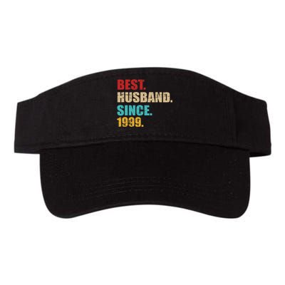 Best Husband Since 1999 For 25th Silver Wedding Anniversary Valucap Bio-Washed Visor