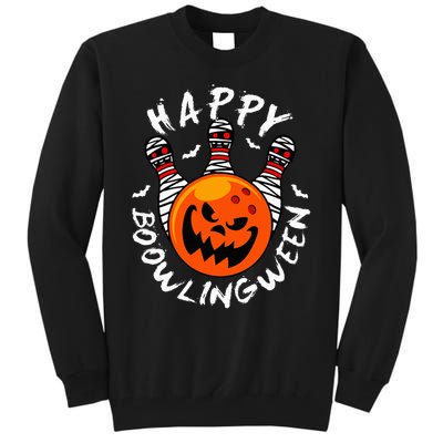 Bowling Halloween Spooky Happy BOOlingween Tall Sweatshirt