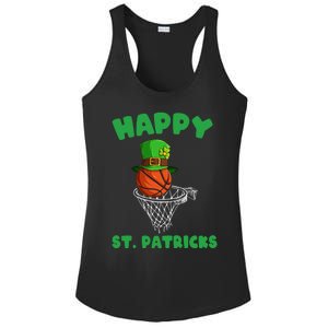 Basketball Happy St Patrick's Day Cute Gift Ladies PosiCharge Competitor Racerback Tank