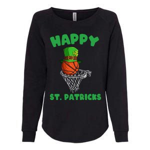 Basketball Happy St Patrick's Day Cute Gift Womens California Wash Sweatshirt