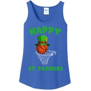 Basketball Happy St Patrick's Day Cute Gift Ladies Essential Tank