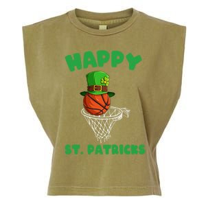 Basketball Happy St Patrick's Day Cute Gift Garment-Dyed Women's Muscle Tee