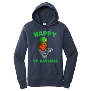 Basketball Happy St Patrick's Day Cute Gift Women's Pullover Hoodie