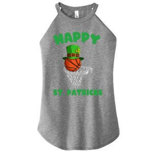 Basketball Happy St Patrick's Day Cute Gift Women's Perfect Tri Rocker Tank