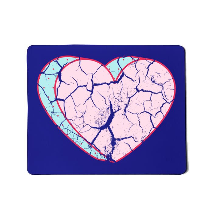 Broken Heart Single Awareness Anti Valentines Day Meaningful Gift Mousepad