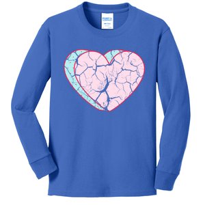 Broken Heart Single Awareness Anti Valentines Day Meaningful Gift Kids Long Sleeve Shirt