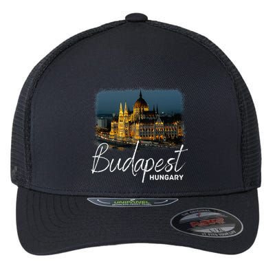 Budapest Hungary Souvenir Budapest Flexfit Unipanel Trucker Cap