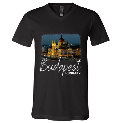 Budapest Hungary Souvenir Budapest V-Neck T-Shirt