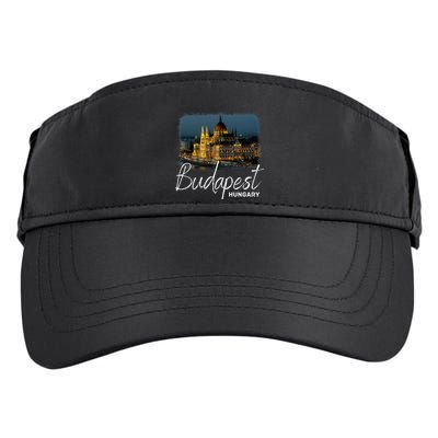 Budapest Hungary Souvenir Budapest Adult Drive Performance Visor