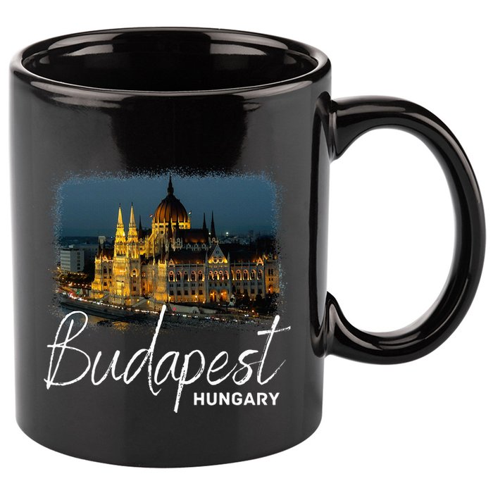 Budapest Hungary Souvenir Budapest 11oz C Handle Ceramic Mug