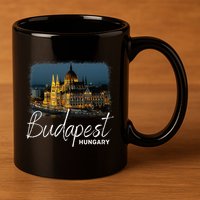 Budapest Hungary Souvenir Budapest 11oz C Handle Ceramic Mug
