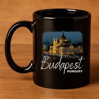 Budapest Hungary Souvenir Budapest 11oz C Handle Ceramic Mug