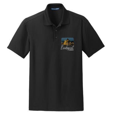 Budapest Hungary Souvenir Budapest Dry Zone Grid Polo