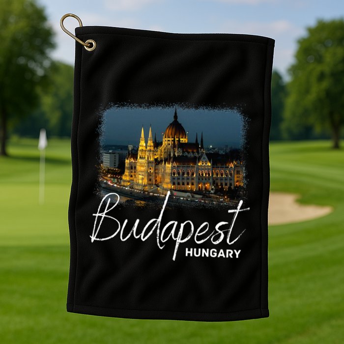 Budapest Hungary Souvenir Budapest Golf Towel