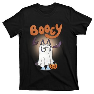 Booey Halloween Spooky Season Funny Boo Dog Ghost T-Shirt