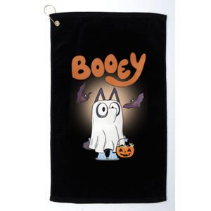 Booey Halloween Spooky Season Funny Boo Dog Ghost Platinum Collection Golf Towel