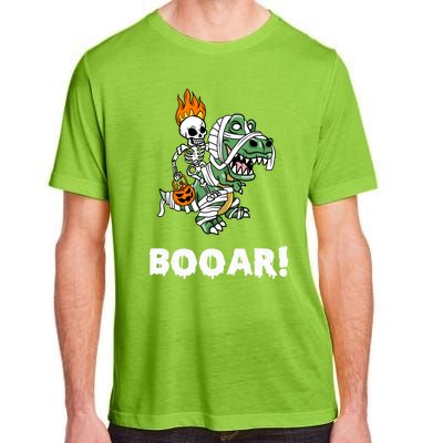 Booar Halloween Skeleton Dino TRex Halloween Dinosaur Gift Adult ChromaSoft Performance T-Shirt