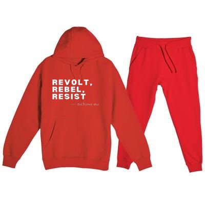 Black Historynat Turnerrevolt Rebel Resist Premium Hooded Sweatsuit Set