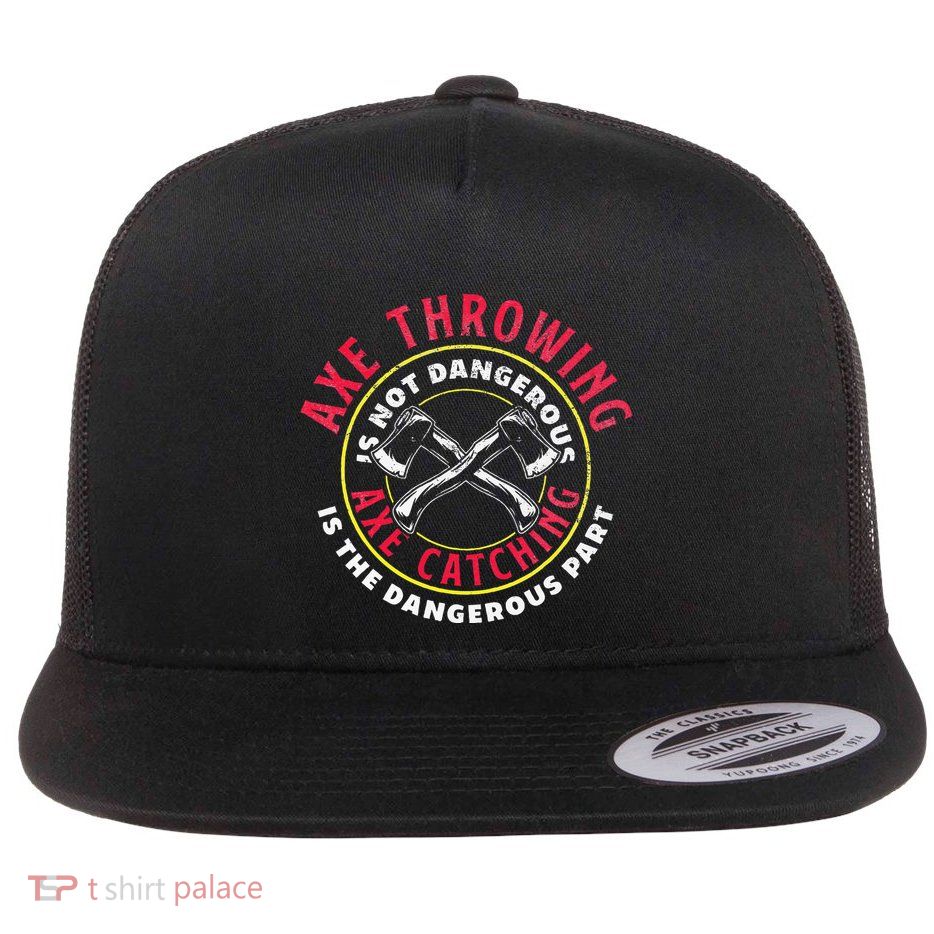 Beavaxe Hatchet Throwing Ax Thrower Axe Cater Pun Flat Bill Trucker Hat