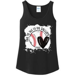 Ball Heart Take Me Out To Ball Game Ball Season .Png Ladies Essential Tank