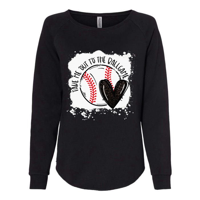 Ball Heart Take Me Out To Ball Game Ball Season .Png Womens California Wash Sweatshirt