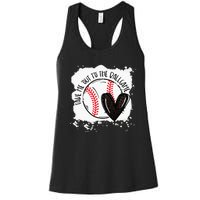 Ball Heart Take Me Out To Ball Game Ball Season .Png Women's Racerback Tank