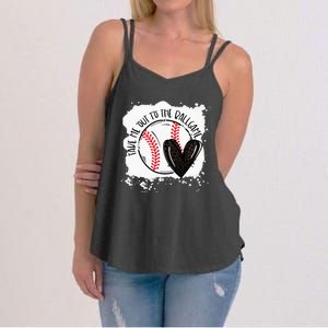 Ball Heart Take Me Out To Ball Game Ball Season .Png Women's Strappy Tank